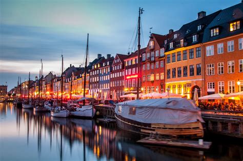 Nyhavn in Copenhagen, Denmark, Denmark