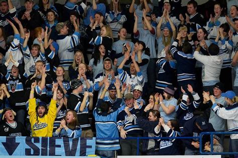 Attend a Umaine hockey game! | College hockey, Hockey games, Hockey