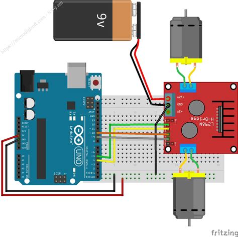 Controlling Dc Motors With The L298n Dual H Bridge And An Arduino ...