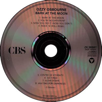 ROCK 'N RAS: BARK AT THE MOON - OZZY OSBOURNE (ALBUM COMPLETO)