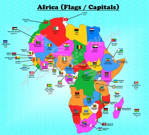 Flags Of African Countries Africa Map Africa Flag Map | The Best Porn ...