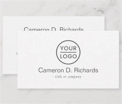 Business Cards Using Your Own Logo - HEUNYU