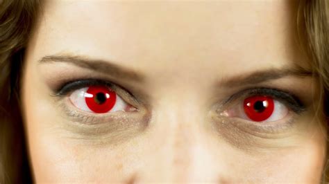 Red Demon Eyes Contact Lenses - YouTube