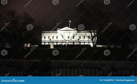 White house stock photo. Image of whitehouse, night - 114469852