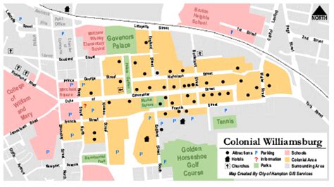 Colonial Williamsburg Map - 23606 • mappery