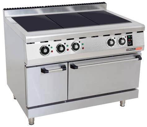 ELECTRIC SOLID TOP STOVE WITH ELECTRIC OVEN – Catro – Catering supplies ...