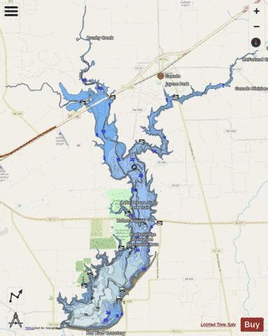 Texana Fishing Map | Nautical Charts App