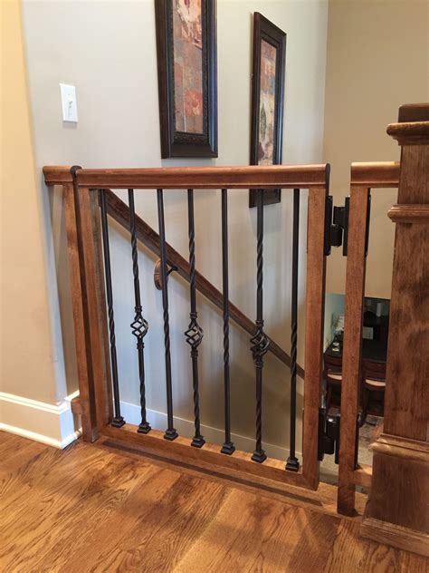 Staircase Gate, Dog Gates For Stairs, Wrought Iron Stairs, Staircase ...