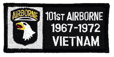 101st Airborne 1967-72 Vietnam Patch (262) 4" x 2" Embroidered Patch ...