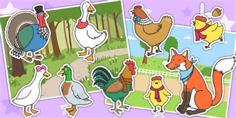 Henny Penny Characters Printable - Printable Templates