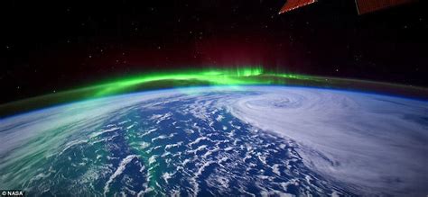 Nasa satellite image shows an aurora over Earth | Daily Mail Online