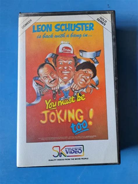 LEON SCHUSTER. YOU MUST BE JOKING & YMBJ TOO ...VHS Video Tape RARE big ...