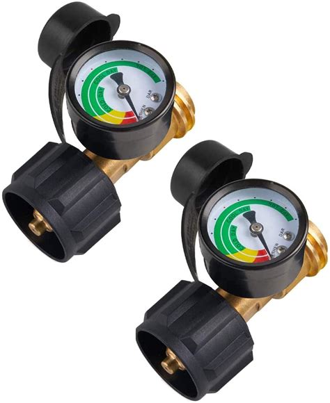 2 Pack Propane Tank Gauge Level Indicator, Leak Detector for 5-40lb ...