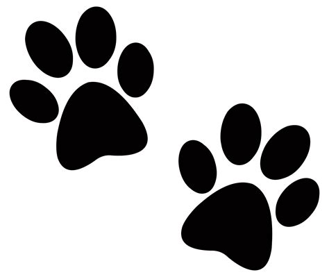 Black paw prints – Evanston Animal Shelter