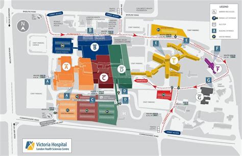 Victoria hospital London map - Map of Victoria hospital London (England)