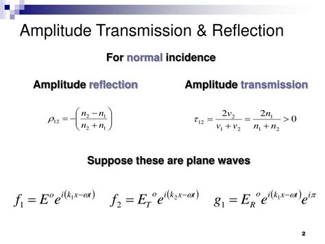 PPT - Electromagnetic waves: Reflection, Transmission and Interference ...