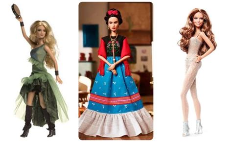 barbie dolls are shown in three different poses, one is wearing a dress ...