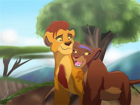 Can you feel the love tonight? Kion x Rani ️ in 2021 | Lion king art ...