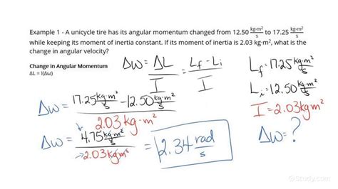 Calculating a Change in Angular Velocity Due to a Change in Angular ...