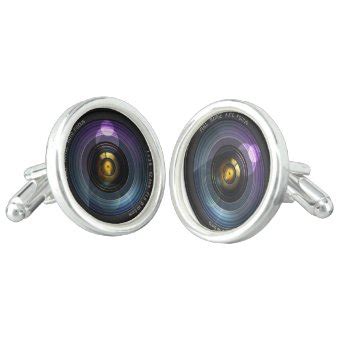 Camera Lens Cufflinks | Zazzle