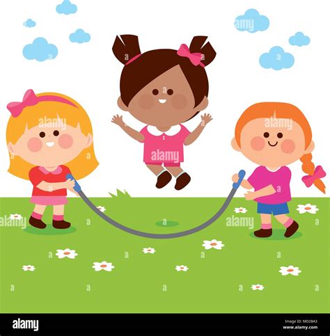 Skipping rope black children hi-res stock photography and images - Alamy