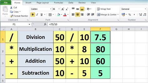 Excel 2010 Tutorial For Beginners #3 - Calculation Basics & Formulas ...