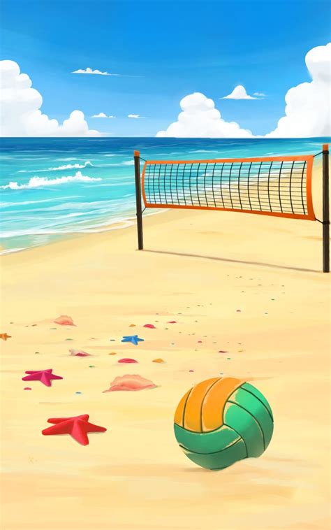 Beach Volleyball Art, Volleyball Drawing, Volleyball Pictures, Tennis ...