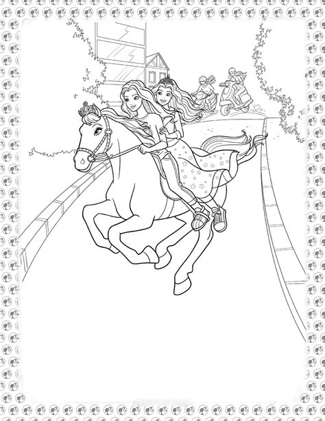 Barbie Princess Adventure Coloring Pages