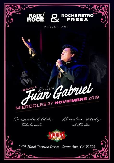 TRIBUTO A JUAN GABRIEL EN VIVO POR JUAN GABRIELISIMO Tickets Boletos at ...