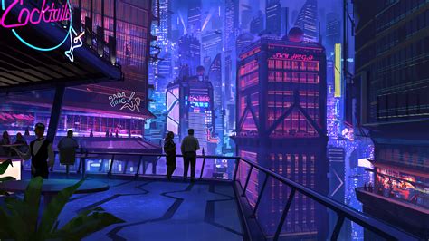 Edgy Cyberpunk desktop backgrounds for avant-garde style