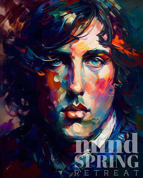 Oscar Wilde Oil Painting Art Print Portrait POSTER 4 Classic Literature ...