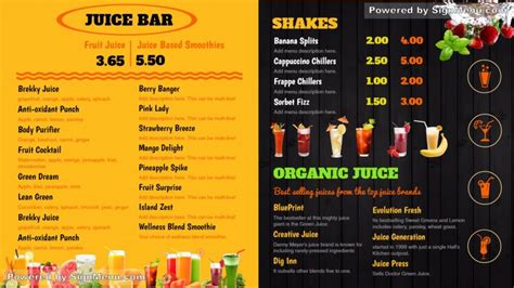 Actualizar 75+ imagen gym juice bar menu - Abzlocal.mx