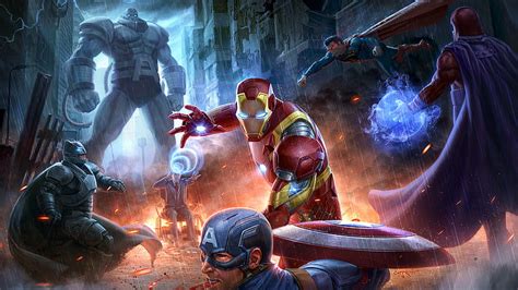 Marvel Avengers Vs Dc Justice League Laptop Full, , Background, and, HD ...