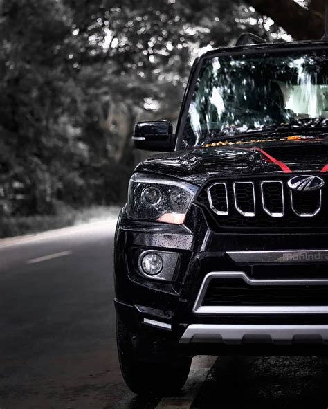 Sexy, black scorpio, car, modified cars, black, Mahindra Scorpio, black ...