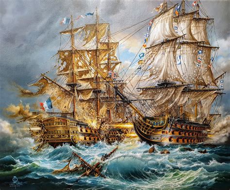 Ship HMS Victory Redoutable Battle of Trafalgar | Etsy | Trafalgar ...