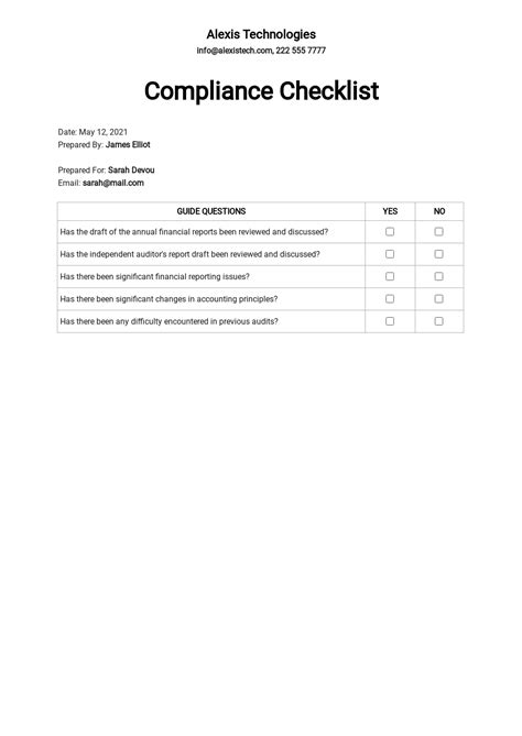 Trade Show Checklist Template