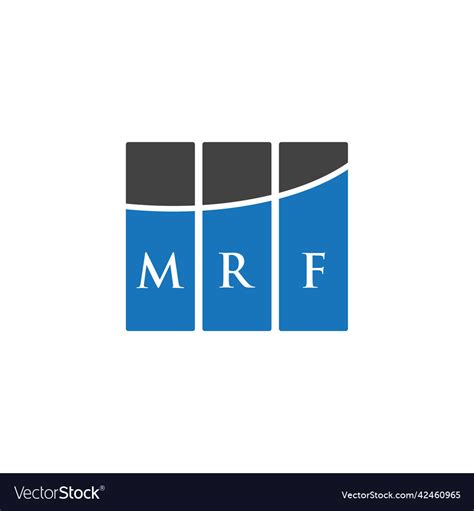 Mrf letter logo design on white background Vector Image