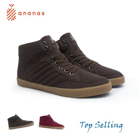 Ananas Sneakers Canvas Shoes Breathable High Classic Skateboarding ...