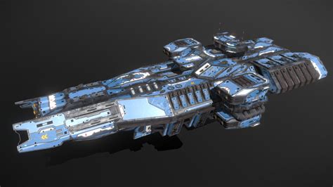 Scifi Siege Battleship - Buy Royalty Free 3D model by MSGDI [fc39d7d ...