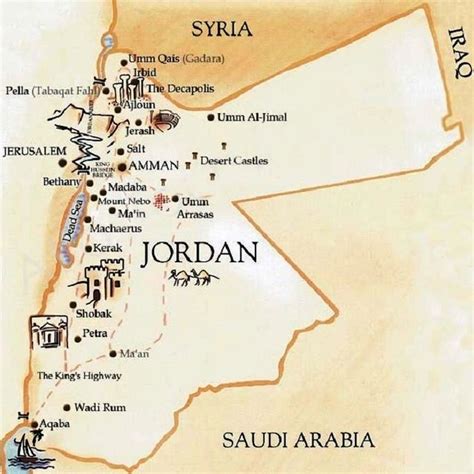 Map of Jordan and the location of Petra... | Download Scientific Diagram