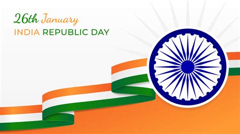 26th january india republic day greeting background 14038065 Vector Art ...