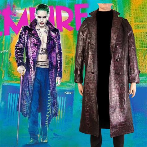 Jared Leto Joker Costume Suicide Squad Halloween Cosplay Costume Coat ...