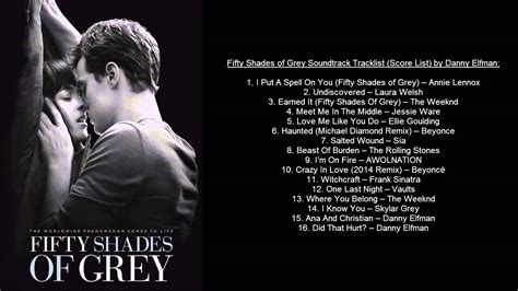 Fifty Shades of Grey Soundtrack Tracklist (OST) by Danny Elfman & VA ...