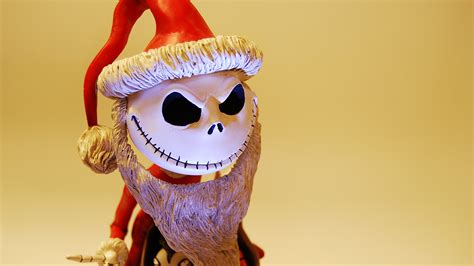 the nightmare before christmas art of jack skellington wearing santa ...