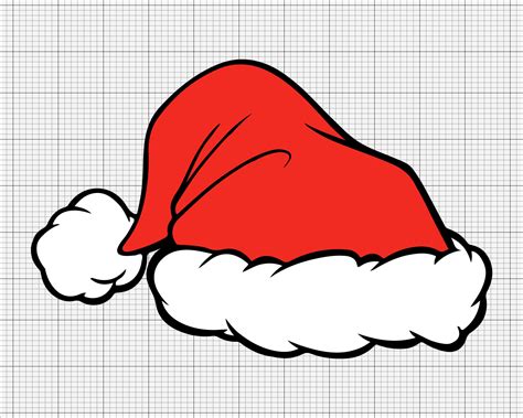 Santa Hat Svg, Christmas Santa Hat Svg, Winter Santa Hat, Svg, Png ...