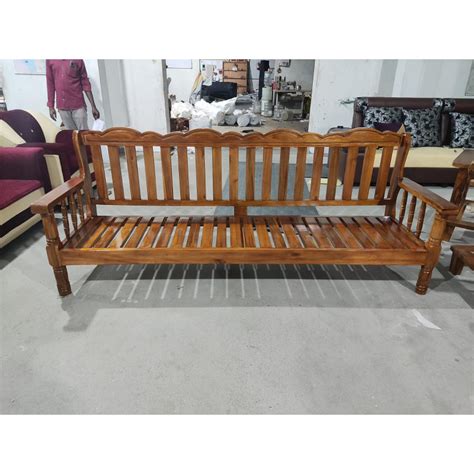 Solid wood Sofa set for living Room | 4 Seater Sofa by Subashini ...