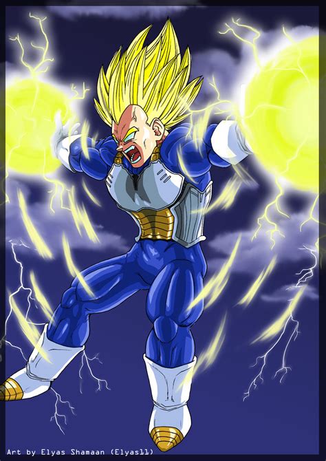 Vegeta : Final Flash : Colored by Elyas11 on DeviantArt