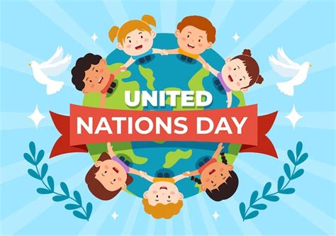 Premium Vector | United Nations Day Celebration Vector Illustration ...