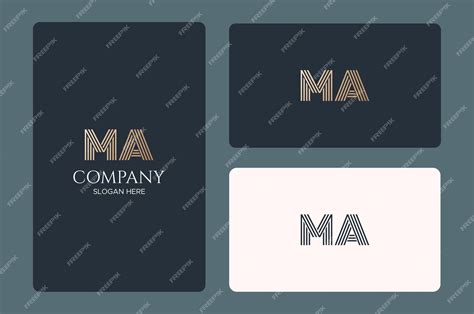 Premium Vector | Ma logo design template