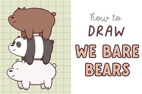 How to Draw We Bare Bears Stack - Draw Cartoon Style!